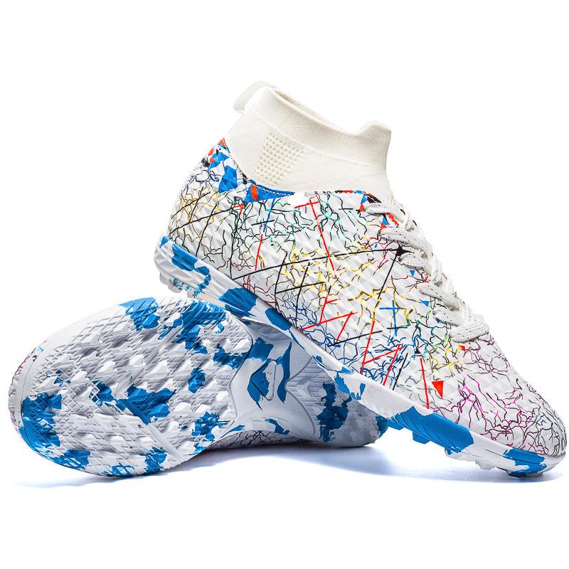 High-Top Football Shoes Broken Nails Long Nails Professional Grass Football Training Shoes Men'S Football Uppers