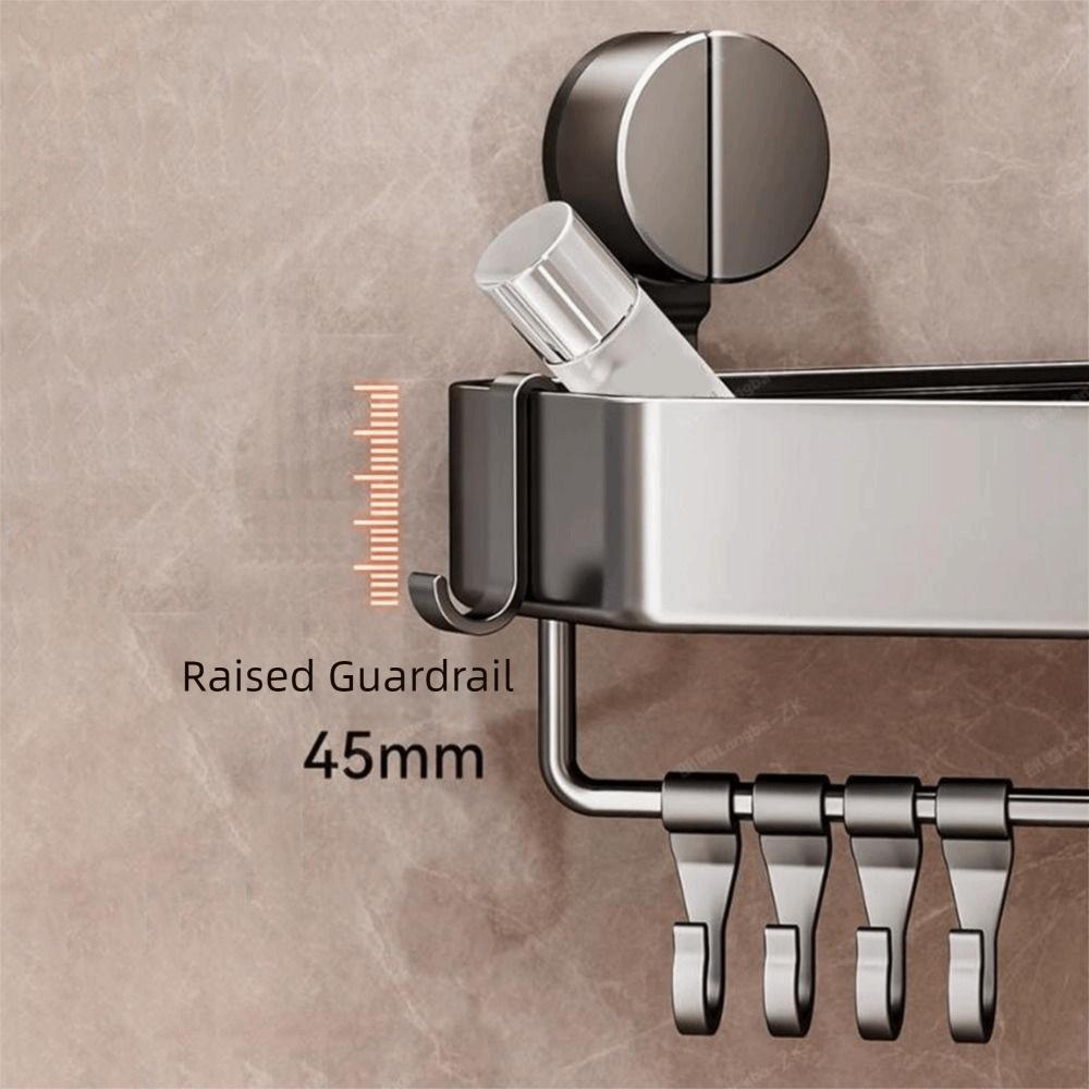 Large Capacity Suction Cup Triangle Storage Rack No Drilling Wall Corner Shelf Toilet