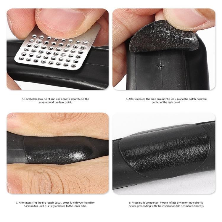 Glueless Bike Tube Tire Puncture Repair Patches Bycicles Inner Tube Puncture Patches for Bicycles Mountain Bike