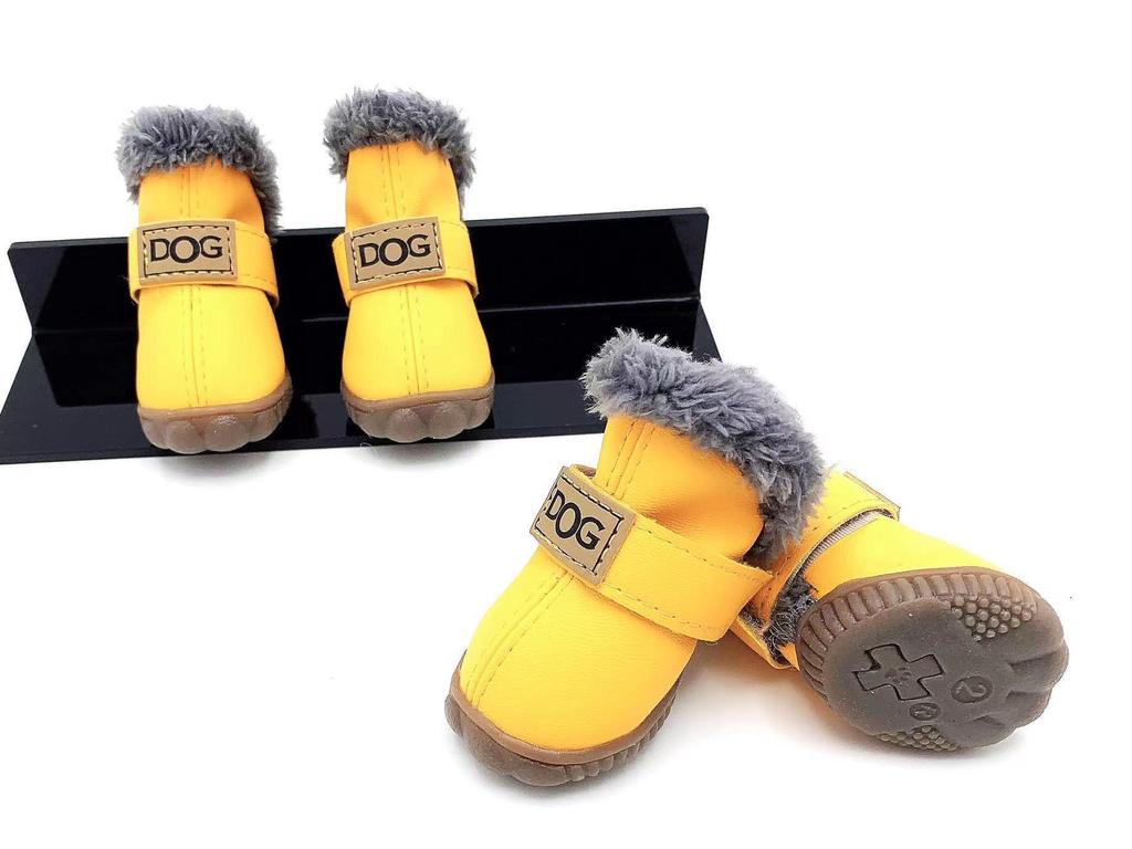 Bawełniane Zimowe Buty dla Szczeniąt Pomeraniana i Bichona Frise - Zestaw Butów na Jesień i Zimę