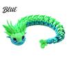 Desk Accessories for Women 3D Printed Articulated Dragon Fidget Toy Cute Ornaments Kawaii Cherry Blossom Decor Stress Relief Toy Adults Fantasy