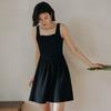 Laengsseon Ls_A-Line Slip Black Dress