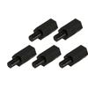 100 stücke M2 M3 M4 Kunststoff Nylon Hex männlich Weiblich Weiblich Spacer Runde Kopf Schraube Mutter