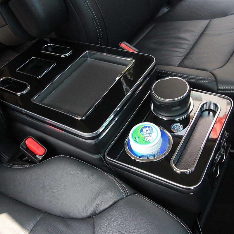 Universal Armrest Storage Box for Buick GL8 Models - No Punch Installation