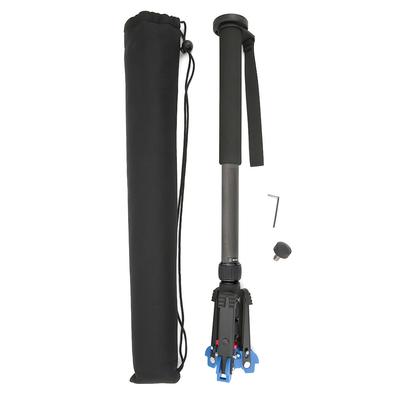 C-333+M-1 Karbon Fiber Taşınabilir Dış Mekan Teleskopik Monopod Tripod Dağcılık Bastonu DSLR için