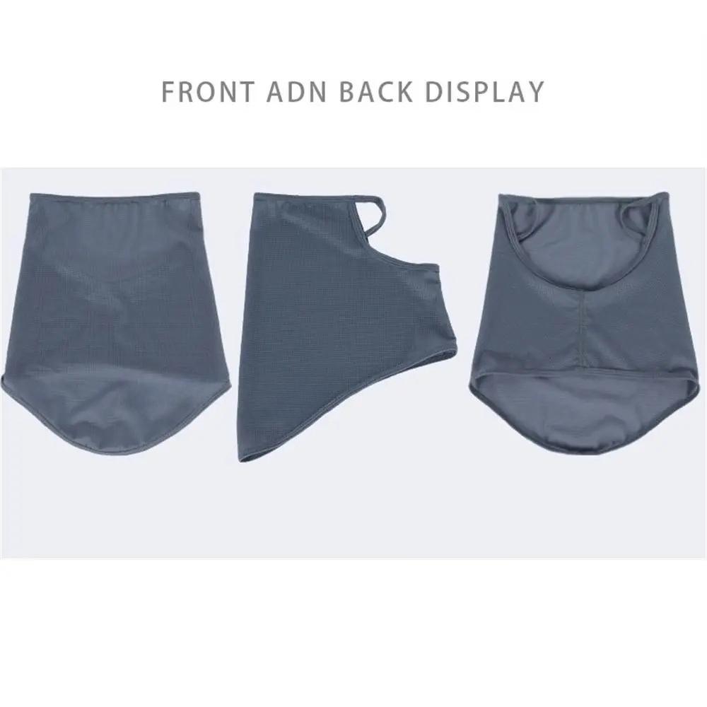 Thin Breathable Quick-dry Outdoor Face Mask Sun Protection Summer Ice Silk Scarf Letter Pullover Neck Warmer