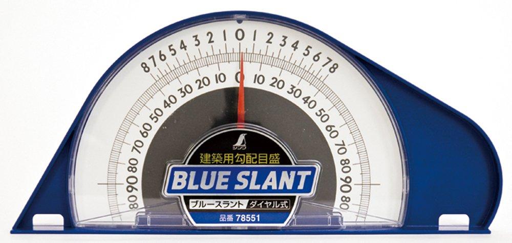 

Shinwa Sokutei Blue Slant Dial Type Architectural Slope Scale 78551