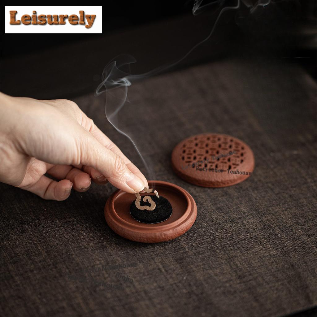 Vintage Wealth-attracting Incense Holder Mist Smoking Steamers Incense Burners Stand for Incense Meditation Censer Bedroom Craft