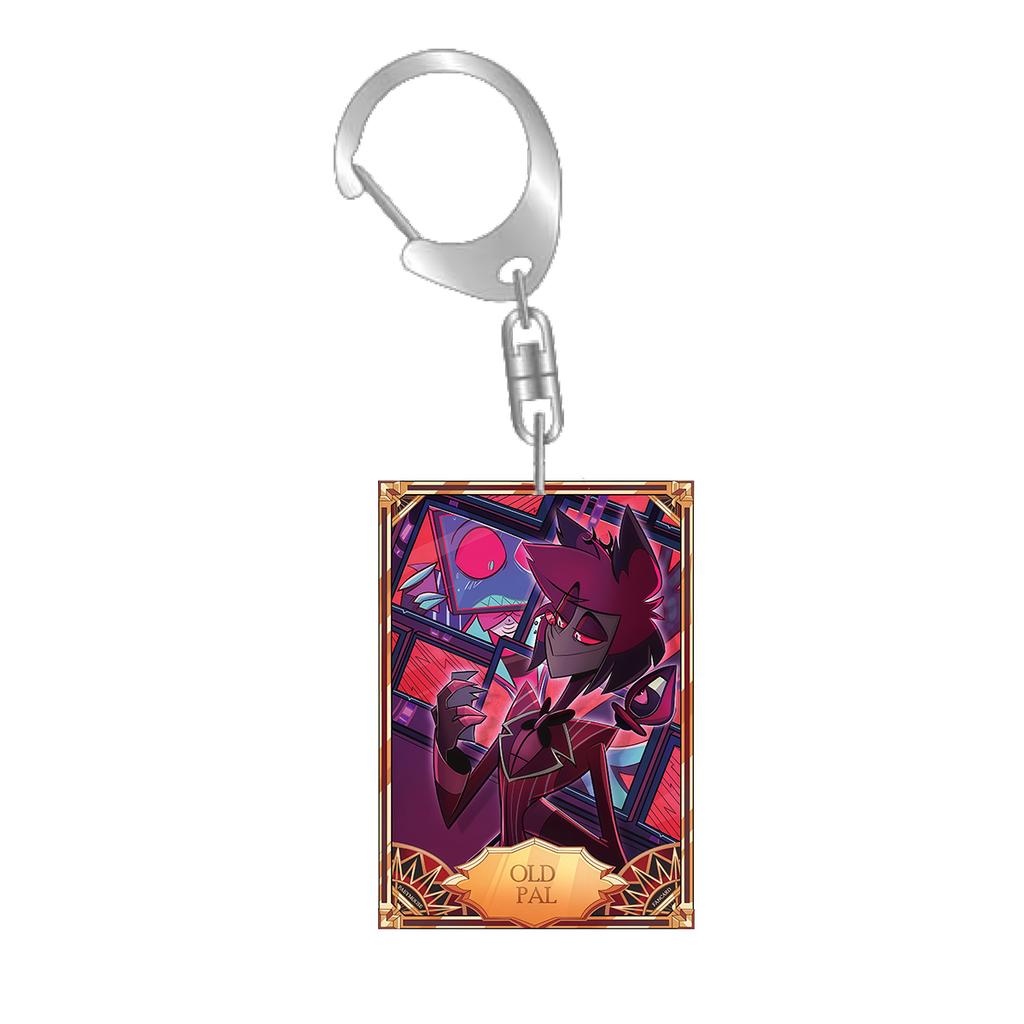 Anime Cartoons Acrylic Key Chain for Abel Peppermint 3 Vees Alastor Fat Nuggets Card Key Buckle Self-Made Student Bag Pendant