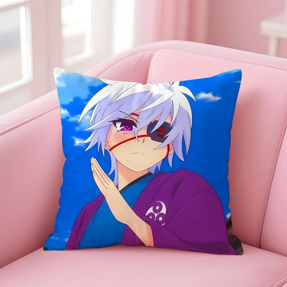 Yuuna And TheHaunted HotSpring Cushion Cover Comfortable Reversible Pillow Cover Ideal For Car Sofa Bedroom & Beyond