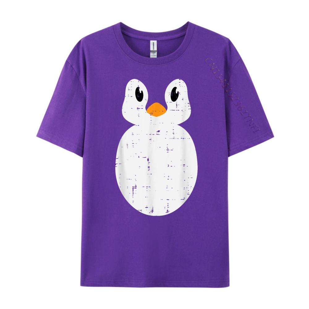 Penguin Face Cute Animal Men Girls Streetwear Men Limited Time Special T Shirt Man Tshirt