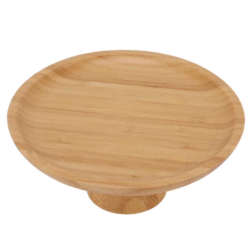 Einfache Hohe Obstplatte Haushalt   Holz Rund Hoch Obstkuchen Tablett Hohe Obstschale