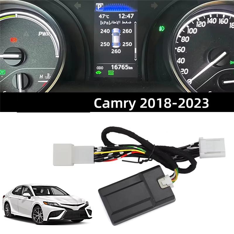 

Durable-For Toyota Camry 2018- RAV4 Corolla -23 TPMS Tire Digital LCD Display Auto Security Alarm Tyre Pressure Monitor чорний