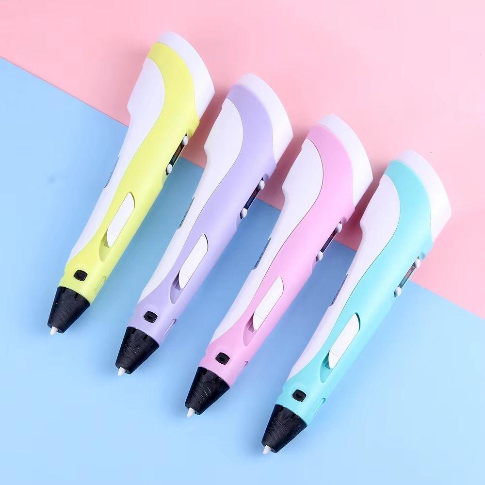 Adjustable Speed 3D Printing Pen LED Display 3D Graffiti Drawing Tool Creative 3D Pen  DIY Project
