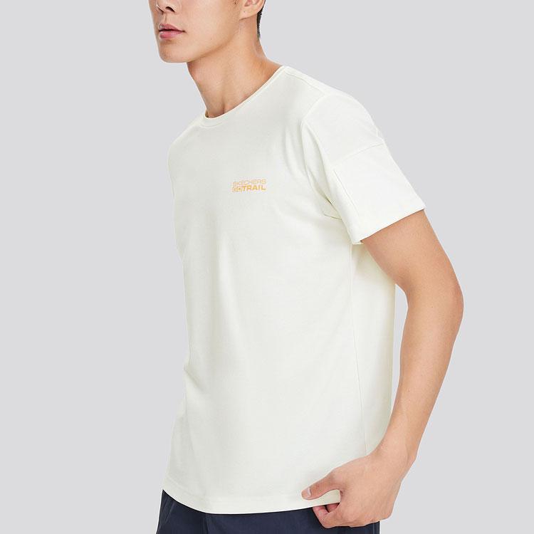 Skechers T Shirt Men's Marshmallow White L224M009-0074