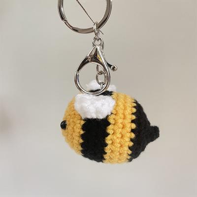 Neuheit süße stricken Biene Schlüsselanhänger kleine Bienen Schlüsselanhänger Anhänger Schlüsselanhänger Schlüsselanhänger Party Schmuck Geschenke