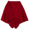 Ladies' Fashionable Cashmere Shawl With Hollowed Out Knitted Western-style Button Scarf For Warmth, Small Cape