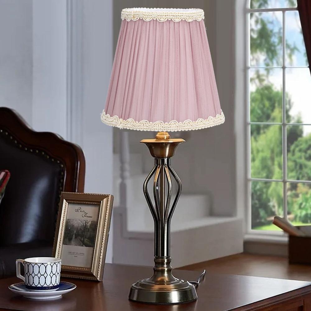

3PCS Clip On Design Lamp Cover Fabric Chandelier Lamp Shades Modern Small Lamp Shades Table Lamp фіолетовий