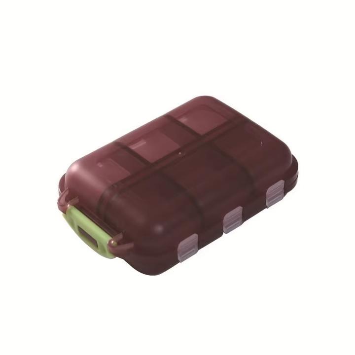 10 Grid Travel Pill Organizer Box Portable Folding Small Pill Case Daily Pill Container Pill Box Dispenser Plastic Container Box