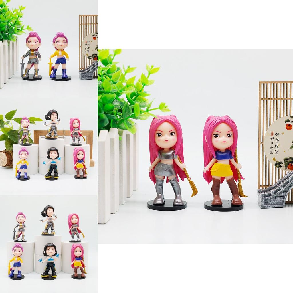 Kpop Demon Hunters Pvc Figurine Collectible Desk Decor For Fans And Gifts