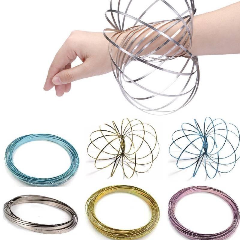 Hand Ring Magic Toy Iron Stress Relief Durable Adults Kids Creative Color Solid