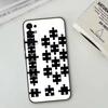 Creative puzzle   Phone Case Black Silicone Soft For Samsung S25,S24,S21,S22,S23,S30,Ultra,S20,Plus,Fe,Lite