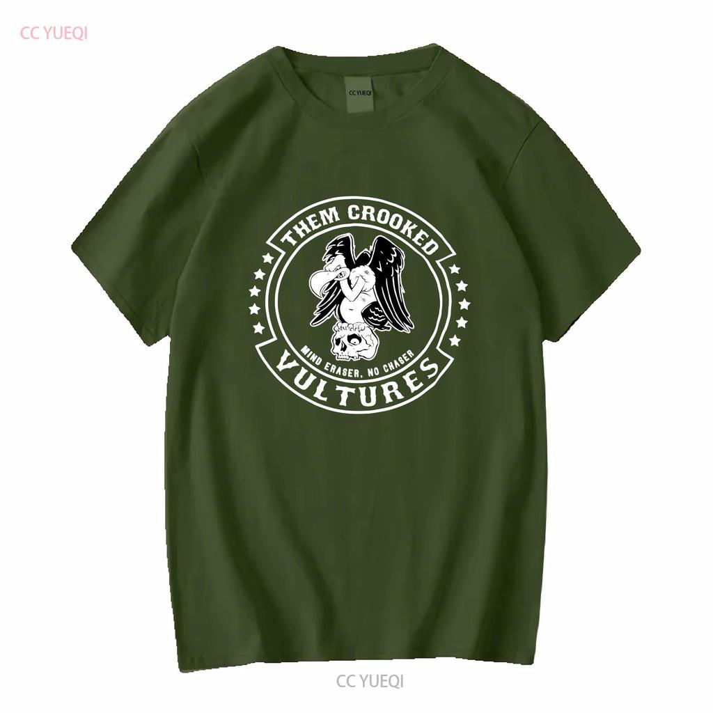 THEM CROOKED VULTURES MIND ERASER NO CHASER T SHIRT NEW OFFICIAL GROHL JONES long or short sleeves vintage Washed graphic