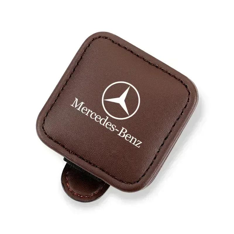Car Glasses Case Auto Sun Visor Glasses Holder Decoration Accessories for Mercedes Benz AMG C E S GLE CLC W203 W221 W213 W212