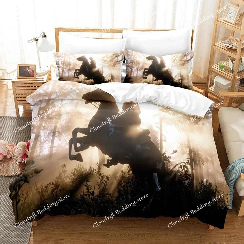 Mode 3D Red Dead Redemption Bettwäsche-Sets Bettbezug-Set mit Kissenbezug Twin Full Queen King Bettwäsche Bettwäsche