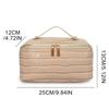 PU Leather Makeup Bag Simple Cosmetic Bag Large Capacity Travel Toiletry Bag Waterproof Skincare Holder Bag Makeup Storage Bag