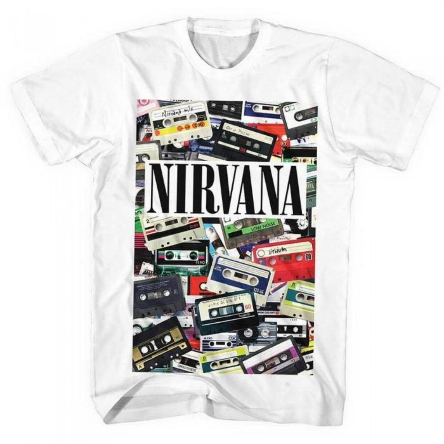 Nirvana Unisex Adult Cassettes T-Shirt S