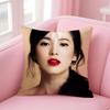 Elegant stars ZZhang Ziyi Cushion Cover Pillow Case Soft Friendly Fabric  Concealed Zipper