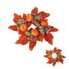Candle Ring Decorative Small Wreath Decor for Centerpiece Cabinet Table Wedding Home Party