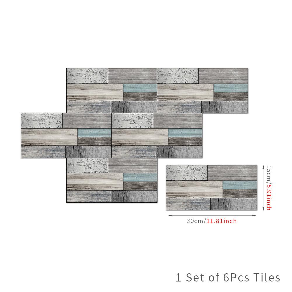 Simulated Cobblestone Retro Matte Wall Sticker Wall Decoration Refurbished Wallpaper Self-Adhesive Kitchen Oil-Proof Sticker