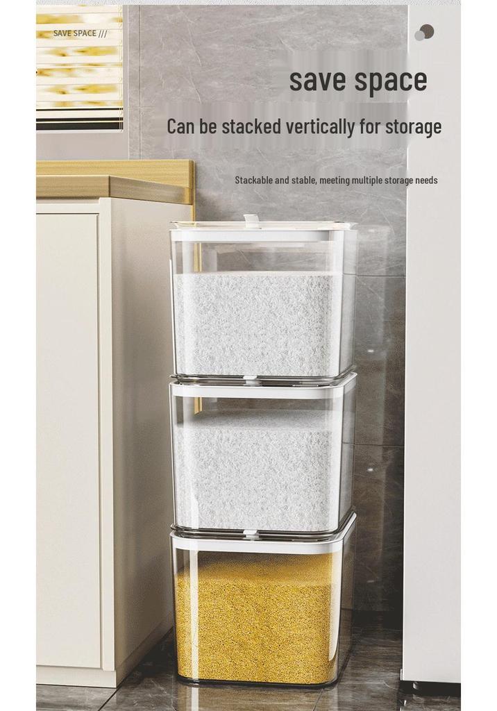Sealed Kitchen Rice and Cereal Storage Container - Insect & Moisture-Proof