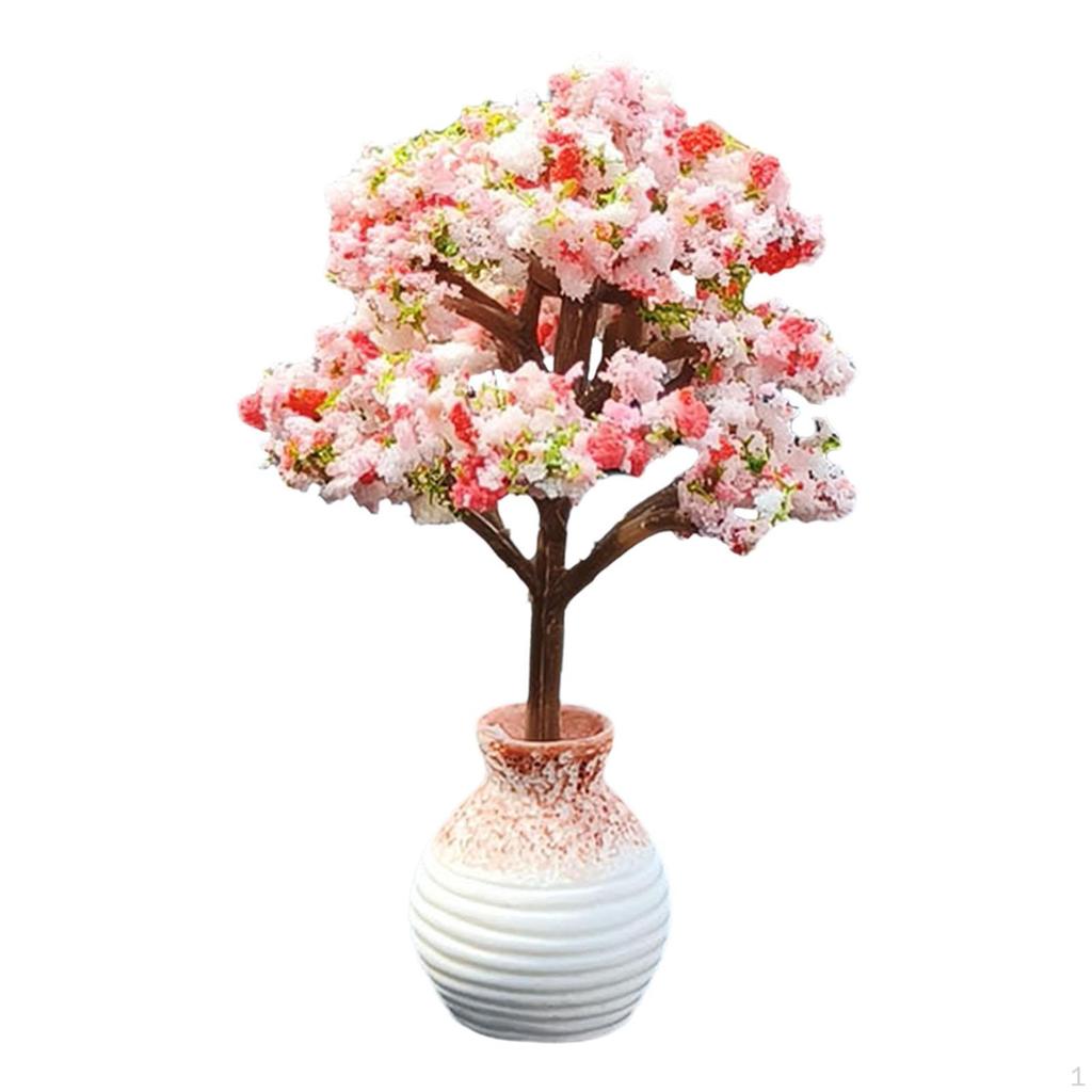 Artificial Bonsai Tree Car Dashboard Decor Model for Window