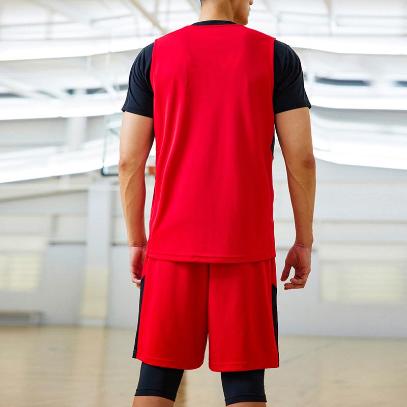 Anta Basketball Series Solid Color Logo Print Basketball Set Men Sportswear Classic-Red 952121210-3