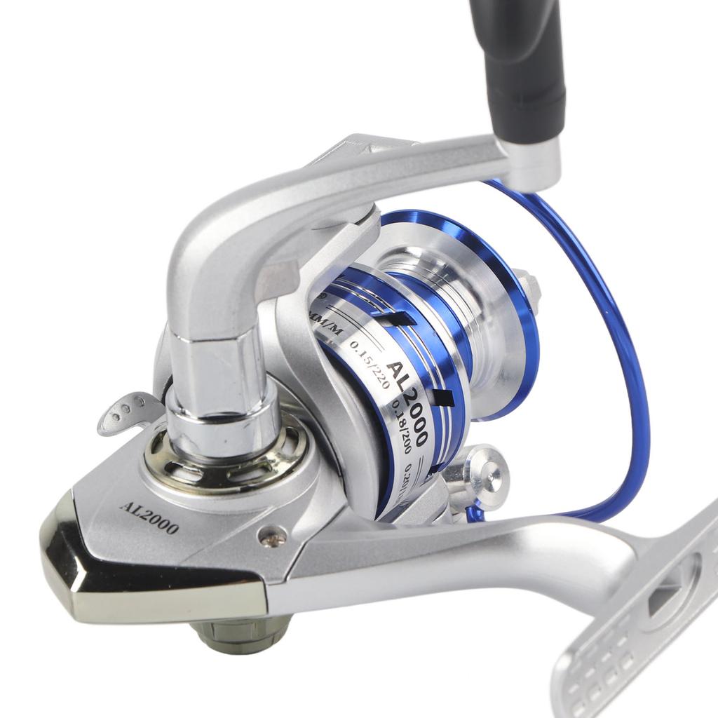 Salt Freshwater Metal Heavy Duty Lightweight Casting Spinning Fishing Reel Tackle (AL2000)