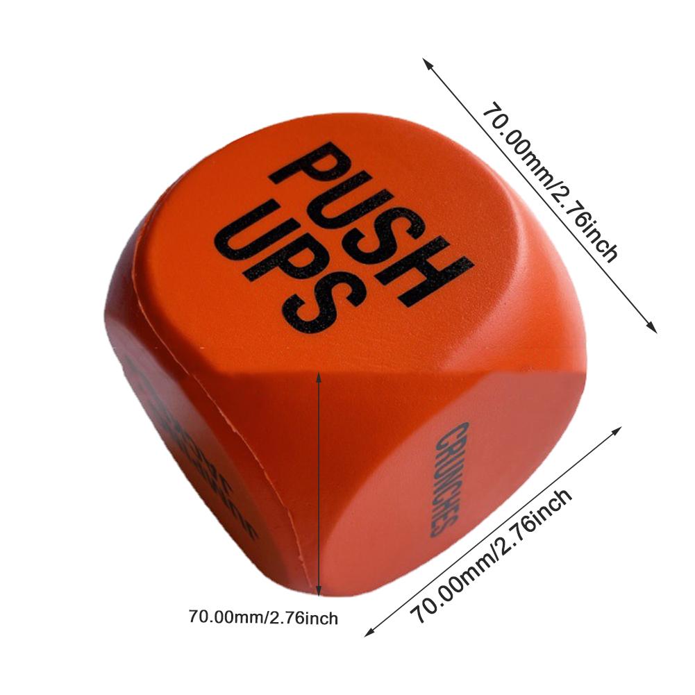 2Pcs Fun Workout Dices Portable Exercise Decision Dices Compact Dynamic Workouts Dice Lightweight for Cardio HIIT Training