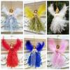 Feather Angel Doll Xmas Tree Decorations 19*12cm Drop Ornament Gift Christmas Hanging Pendant