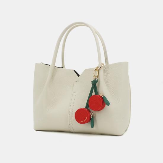 Fruit Keychain Purse Strawberry Coin Purse Keychain Pendant Zippered Mini Purse Retro Bag Charm for Backpack Handbag