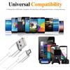 100cm Durable Fast Charging USB B Cable 480 Mbps USB 2.0 3A Cord Fast Charging Speed Data Wire for Smartphones Digital Devices
