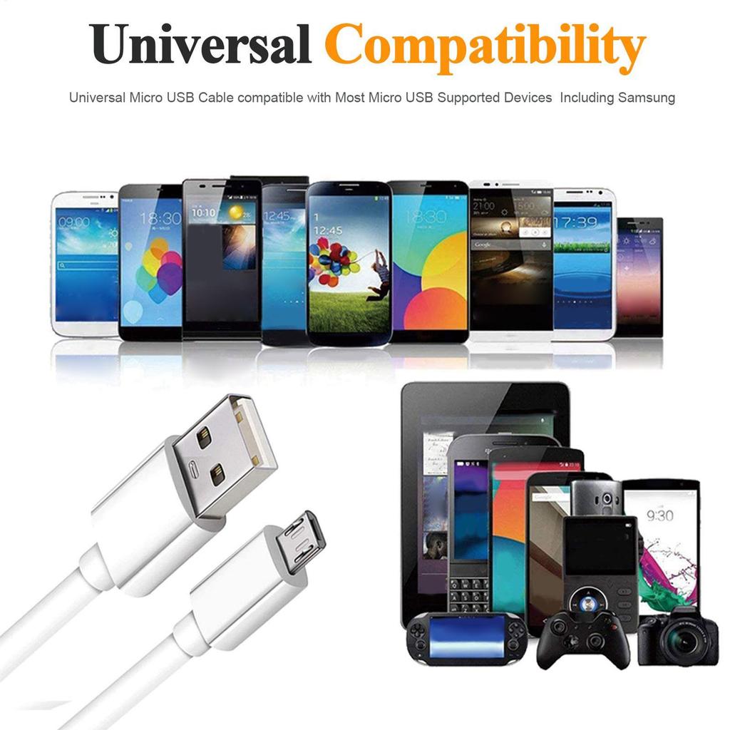 100cm Durable Fast Charging USB B Cable 480 Mbps USB 2.0 3A Cord Fast Charging Speed Data Wire for Smartphones Digital Devices