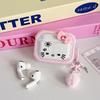 Ins Cute KT Cat Suitable for Airpodspro1 Protective Case, Four Corners Anti-drop Apple Bluetooth Headset Case 1/1st Generation