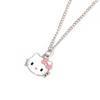Cartoon Cute Cat Character Pendant Metal Necklace For Wear Casual