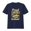Stolze Schwester Eines Absolventen Jahrgang 2024 Abschlussklasse T-Shirt vintage Gewaschen Streetwear Top Für Den Täglichen Gebrauch Grafik Dehnbar