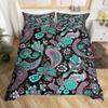 Paisley Dekbedovertrek Western Boho Bloemen Beddengoed Set Vintage Exotische Dekbedhoes voor Jongens Meisjes Slaapkamer Decoratie Tribale Bedhoes