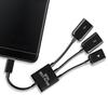 USB Hub Adapter Transfer Data ABS High Durability Phone OTG Host Cable Cord