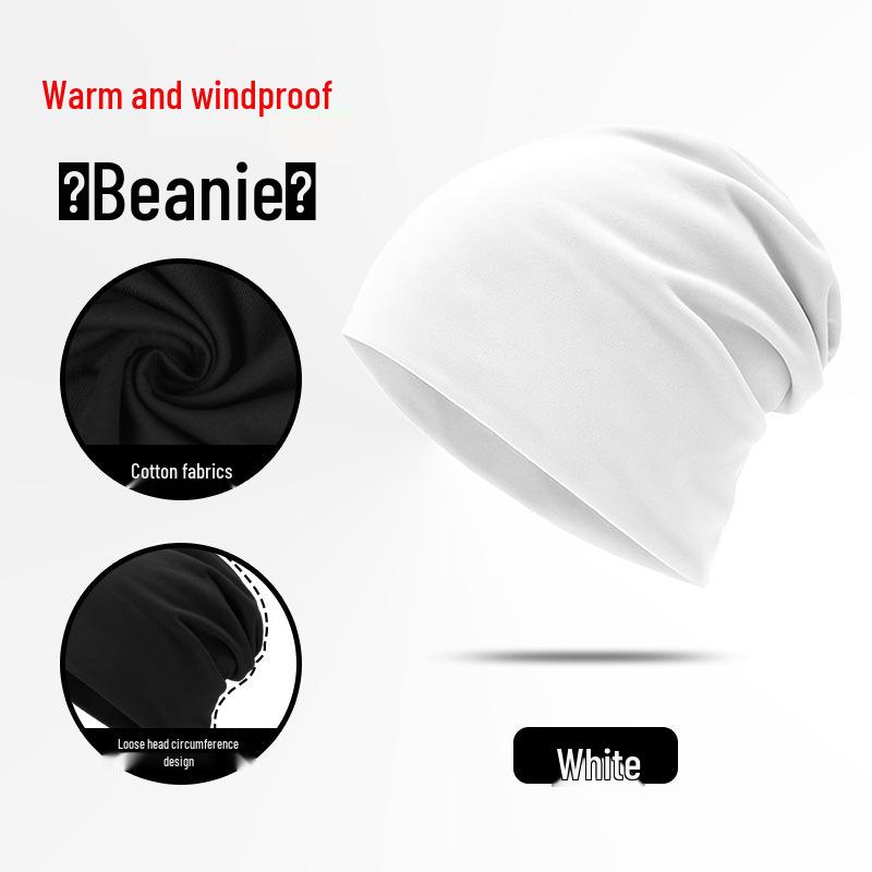 Pure Cotton Windproof Postpartum Hat - Breathable, Solid Color, Warm, for Outdoor Cycling and Sports