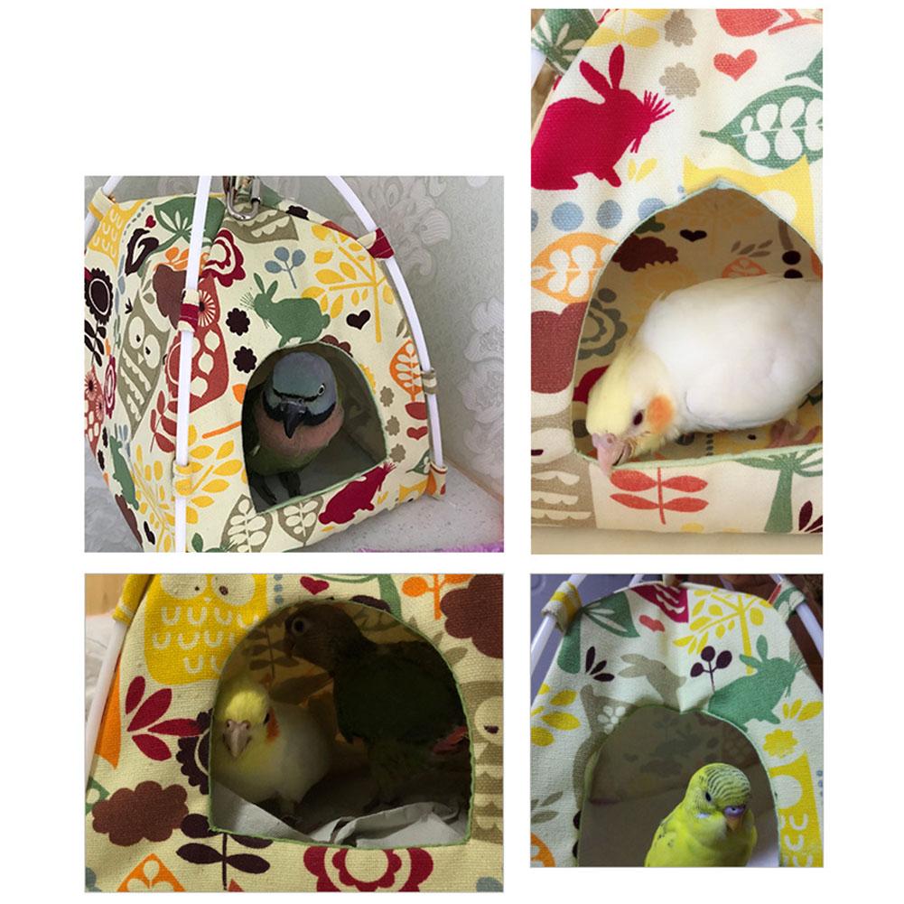 Haustierhaus Kleintiere Leinwandzelt Vogel Hamster Hängematte Hängendes Nest Bedrucktes Bett